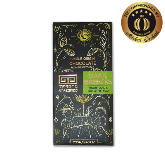 Tesoro Amazonico 62% Dark Espresso Single Origin Peruvian Chocolate